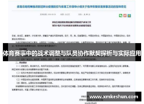体育赛事中的战术调整与队员协作默契探析与实际应用